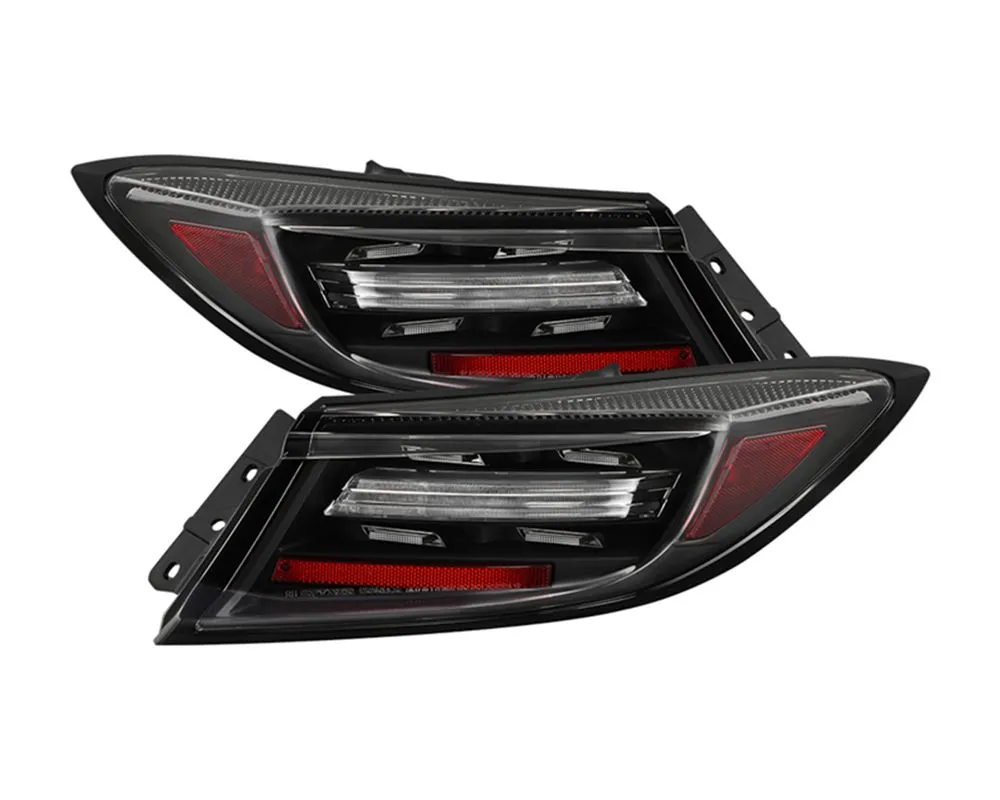 Spyder Auto Black Full LED Tail Light (Sequential Turn Signal) Toyota GR-86 | Subaru BRZ 2DR Coupe 2022-2024 - ALT-YD-TGR8622-SEQGR-BK