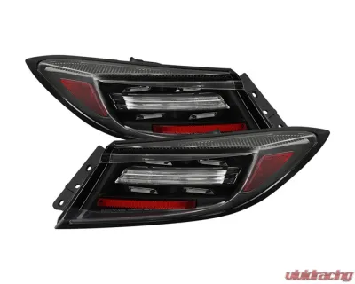 Spyder Auto Black Full LED Tail Light Sequential Turn Signal for 2022-2024 Toyota GR-86 Subaru BRZ 2DR - ALT-YD-TGR8622-SEQGR-BK
