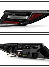 Spyder Auto Black Full LED Tail Light Sequential Turn Signal for 2022-2024 Toyota GR-86 Subaru BRZ 2DR                                     - ALT-YD-TGR8622-SEQGR-BK - Image 2