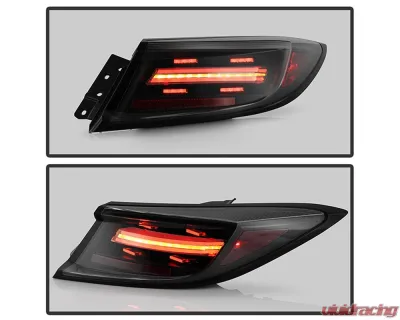 Spyder Auto Black Full LED Tail Light Sequential Turn Signal for 2022-2024 Toyota GR-86 Subaru BRZ 2DR - ALT-YD-TGR8622-SEQGR-BK