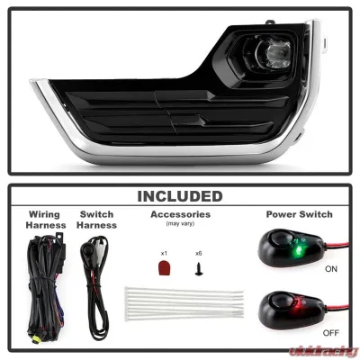 Spyder Auto LED Fog Lights for GMC Terrain 2022-2024, FL-GTE22-LED-C, Clear Lens - FL-GTE22-LED-C