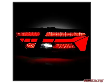 Spyder Auto Black Sequential LED Turn Signal Tail Lights with Greeting Light Audi A5 S5 RS5 2013-2017 - ALT-YD-AA513LED-SEQGR-BK