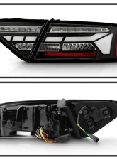 Spyder Auto Black Sequential LED Turn Signal Tail Lights with Greeting Light Audi A5 S5 RS5 2013-2017                                     - ALT-YD-AA513LED-SEQGR-BK - Image 8