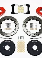 Wilwood Forged Narrow Superlite 6R Big Brake Front Brake Kit, Slotted Rotors - Red - Honda S2000 1999-2009                                     - 140-10309-DR - Image 3