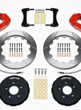 Wilwood Forged Narrow Superlite 6R Big Brake Front Brake Kit, Slotted Rotors - Red - Honda S2000 1999-2009                                     - 140-10309-R - Image 3