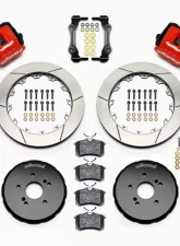 Wilwood Combination Parking Brake Caliper Rear Brake Kit - Slotted Rotor - Red - Honda S2000 2000-2009                                     - 140-10310-R - Image 3