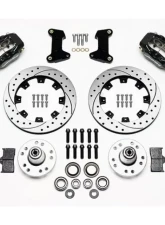 Wilwood Forged Dynalite Big Brake Front Brake Kit (Hub) - Drilled and Slotted Rotor - Black - Ford Mustang 1974-1980                                     - 140-10440-BD - Image 3