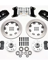 Wilwood Forged Dynapro 6 Big Brake Front Brake Kit, Slotted Rotors - Black Chevrolet Camaro | Chevelle | Nova 1964-1972                                     - 140-10510 - Image 3