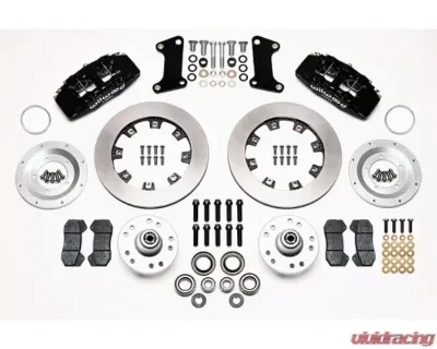 Wilwood Forged Dynapro 6 Big Brake Front Brake Kit, Slotted Rotors - Black Chevrolet Camaro | Chevelle | Nova 1964-1972 - 140-10510