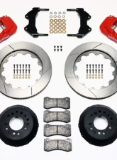 Wilwood AERO6 Big Brake Front Brake Kit, Slotted Rotor - Red                                     - 140-10641-R - Image 3