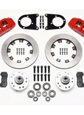 Wilwood Forged Dynapro 6 Big Brake Front Brake Kit (Hub), Plain Face Rotor - Red                                     - 140-10739-R - Image 3