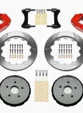 Wilwood Forged Narrow Superlite 6R Big Brake Front Brake Kit (Hat), Slotted Rotor - Red- Toyota Matrix 2008                                     - 140-10752-R - Image 3
