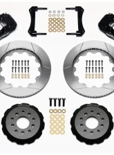 Wilwood Forged Narrow Superlite 6R Big Brake Front Brake Kit (Hub), Slotted Rotor - Black - Ford Mustang 2005-2014                                     - 140-10830-D - Image 3