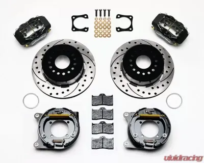 Wilwood Forged Dynalite Rear Parking Brake Kit, Drilled and Slotted Rotor - Black - 140-10918-D