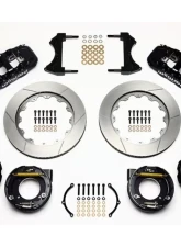 Wilwood AERO4 Big Brake Rear Parking Brake Kit, Slotted Rotor - Black - Chevy C-10                                     - 140-10941 - Image 3