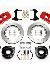 Wilwood AERO4 Big Brake Rear Parking Brake Kit, Slotted Rotor - Red                                     - 140-10943-R - Image 3