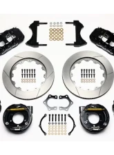 Wilwood AERO4 Big Brake Rear Parking Brake Kit, Slotted Rotor - Black                                     - 140-10951 - Image 3