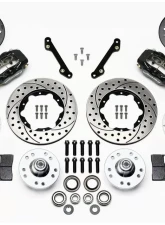 Wilwood Forged Dynalite Pro Series Front Brake Kit - Drilled and Slotted Rotor - Black - Chevrolet Camaro 1979-1981                                     - 140-11008-D - Image 3