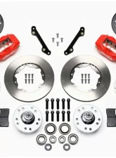 Wilwood Forged Dynalite Pro Series Front Brake Kit - Plain Face Rotor - Red - Chevrolet Camaro 1979-1981                                     - 140-11008-R - Image 3