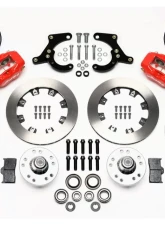 Wilwood Forged Dynalite Pro Series Front Brake Kit - Plain Face Rotor - Red -  Chevrolet Impala | Chevrolet Corvette 1959-1964                                     - 140-11011-R - Image 3