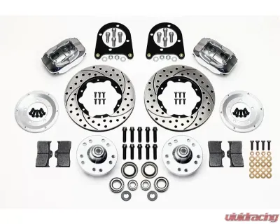 Wilwood Forged Dynalite Pro Series Front Brake Kit - Drilled and Slotted Rotor - Polished - 140-11013-DP