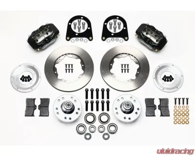 Wilwood Forged Dynalite Pro Series Front Brake Kit - Plain Face Rotor - Black - 140-11013