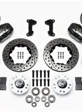 Wilwood Forged Dynalite Pro Series Front Brake Kit - Drilled and Slotted Rotor - Black -  Ford Mustang 1974-1980                                     - 140-11017-D - Image 3