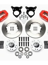 Wilwood Forged Dynalite Pro Series Front Brake Kit - Plain Face Rotor - Red - Ford Mustang 1987-1993                                     - 140-11018-R - Image 3