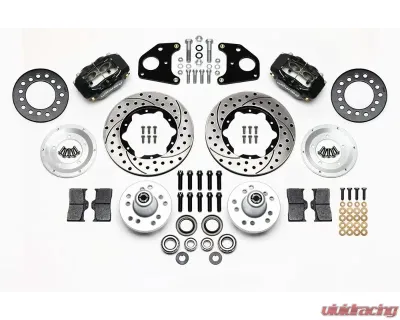 Wilwood Forged Dynalite Pro Series Front Brake Kit - Plain Face Rotor - Black - 140-11020