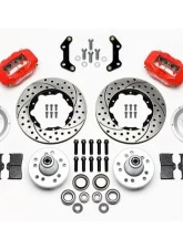 Wilwood Forged Dynalite Pro Series Front Brake Kit - Drilled and Slotted Rotor - Red                                     - 140-11021-DR - Image 3