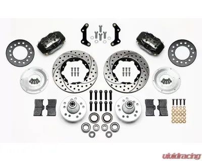 Wilwood Forged Dynalite Pro Series Front Brake Kit - Drilled and Slotted Rotor - Black - 140-11021-D