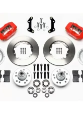Wilwood Forged Dynalite Pro Series Front Brake Kit - Plain Face Rotor - Red                                     - 140-11021-R - Image 3