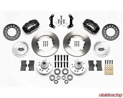 Wilwood Forged Dynalite Pro Series Front Brake Kit - Plain Face Rotor - Black - 140-11021