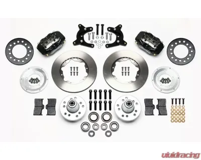 Wilwood Forged Dynalite Pro Series Front Brake Kit - Plain Face Rotor - Black - 140-11022