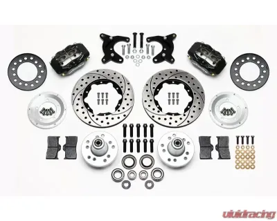 Wilwood Forged Dynalite Pro Series Front Brake Kit - Drilled and Slotted Rotor - Black - 140-11023-D