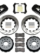 Wilwood AERO4 Big Brake Rear Brake Kit For OE Parking Brake - Drilled and Slotted Rotor - Black - Chevrolet Corvette C5 | C6 1997-2013                                     - 140-11119-D - Image 3