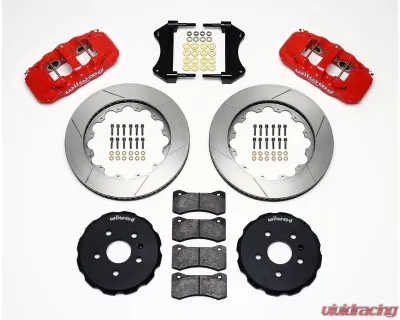 Wilwood AERO6 Big Brake Rear Brake Kit for OE Parking Brake, Slotted Rotor - Red -Chevrolet Camaro 2010-2015 - 140-11270-R
