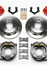 Wilwood Forged Dynalite Rear Parking Brake Kit, Plain Face Rotor - Red                                     - 140-11386-R - Image 3
