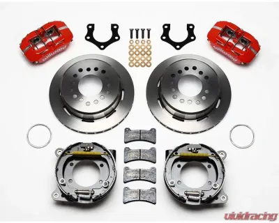 Wilwood Forged Dynalite Rear Parking Brake Kit, Plain Face Rotor - Red - 140-11386-R