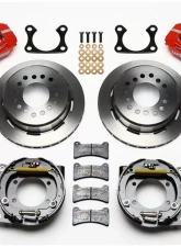 Wilwood Forged Dynalite Rear Parking Brake Kit, Plain Face Rotor - Red                                     - 140-11387-R - Image 3