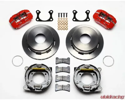 Wilwood Forged Dynalite Rear Parking Brake Kit, Plain Face Rotor - Red - 140-11388-R