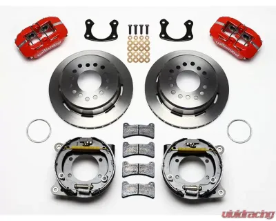 Wilwood Forged Dynalite Rear Parking Brake Kit, Plain Face Rotor - Red - 140-11389-R
