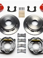 Wilwood Forged Dynapro Low-Profile Rear Parking Brake Kit, Plain Face Rotor - Red                                     - 140-11390-R - Image 3