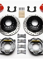 Wilwood Forged Dynapro Low-Profile Rear Parking Brake Kit, Drilled and Slotted Rotor - Red                                     - 140-11392-DR - Image 3