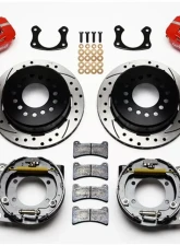 Wilwood Forged Dynapro Low-Profile Rear Parking Brake Kit, Drilled and Slotted Rotor - Red                                     - 140-11393-DR - Image 3