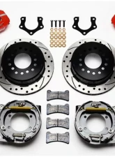 Wilwood Forged Dynapro Low-Profile Rear Parking Brake Kit, Drilled and Slotted Rotor - Red                                     - 140-11395-DR - Image 3