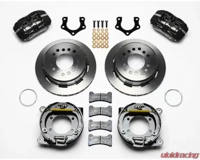 Wilwood Forged Dynapro Low-Profile Rear Parking Brake Kit, Plain Face Rotor - Black - 140-11395