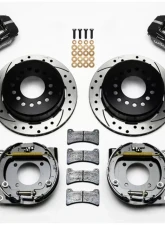 Wilwood Forged Dynapro Low-Profile Rear Parking Brake Kit, Drilled and Slotted Rotor - Black                                     - 140-11398-D - Image 3