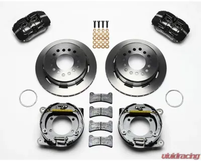Wilwood Forged Dynapro Low-Profile Rear Parking Brake Kit, Plain Face Rotor - Black - Chevrolet Camaro 1993-1997 - 140-11399