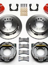 Wilwood Forged Dynapro Low-Profile Rear Parking Brake Kit, Plain Face Rotor - Red - Chevrolet Camaro 1993-1997                                     - 140-11400-R - Image 3